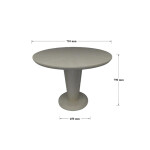 BH Engineered White Dining Table
