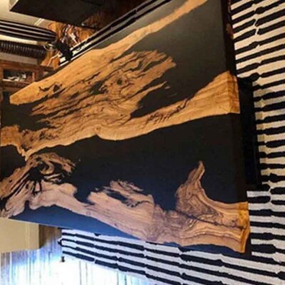 Wood Epoxy Dining Table