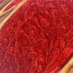 Red Metallic Epoxy Dining Table