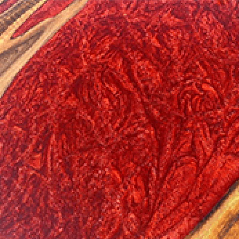 Red Metallic Epoxy Dining Table
