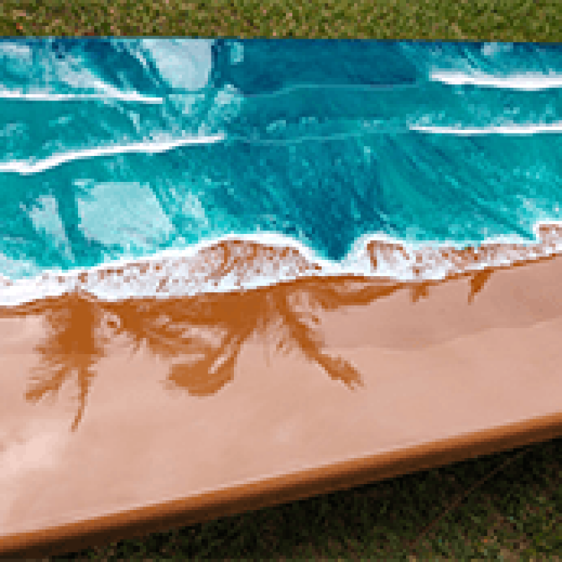 Ocean Inspired Epoxy Dining Table