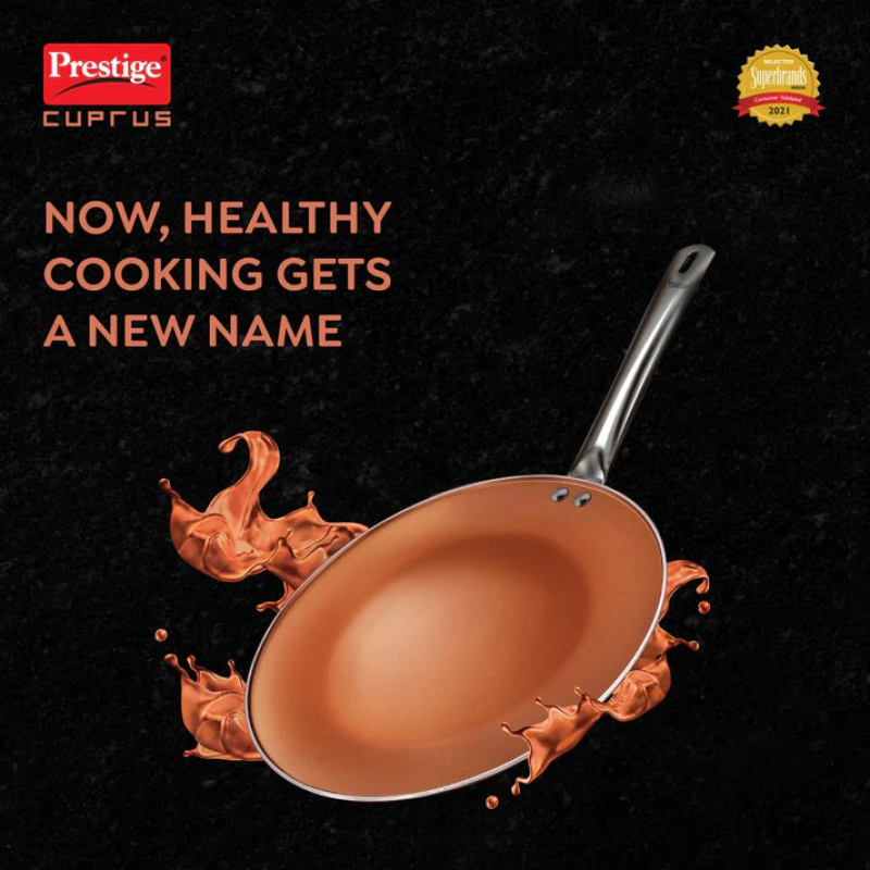 Prestige Cuprus Non-Stick Tawa, 320MM