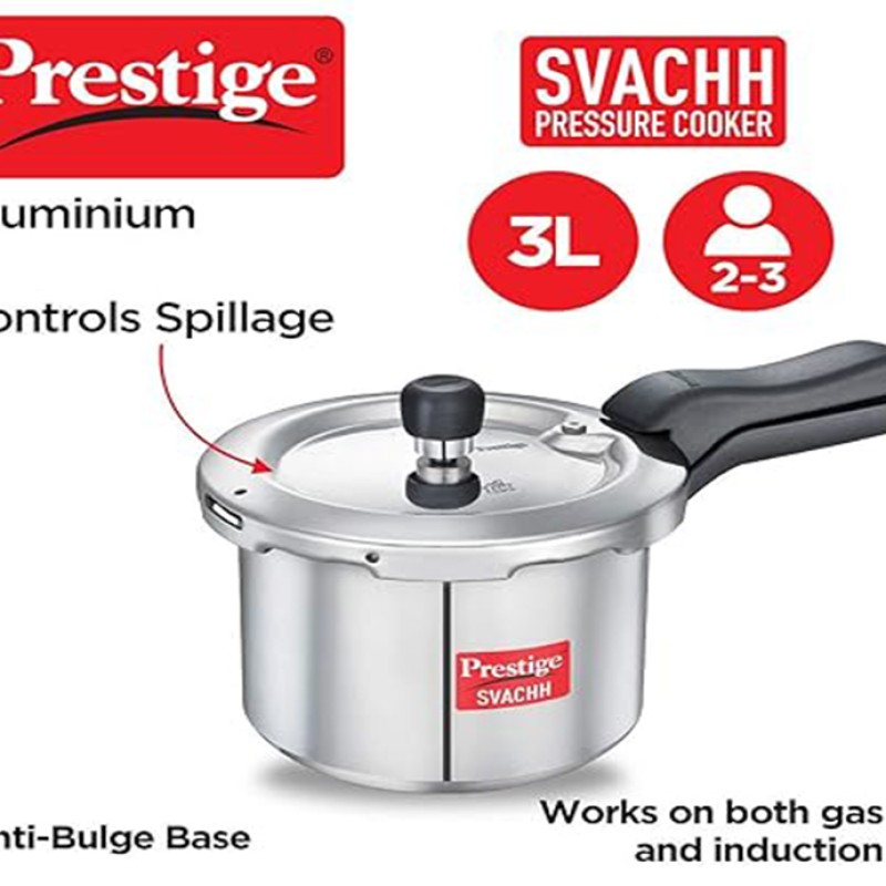 Prestige Popular Svachh Outer Lid Pressure Cooker, 3L