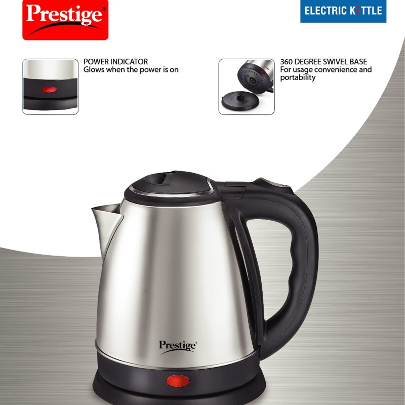 Prestige PKOSS 1.5 L Stainless Steel Kettle