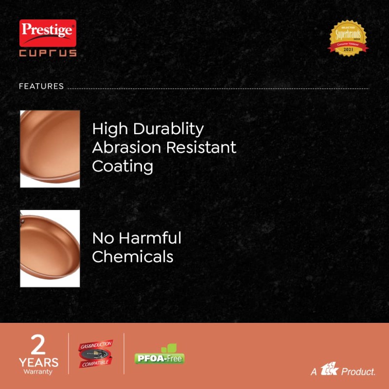 Prestige Cuprus Non-Stick Fry Pan, 200MM