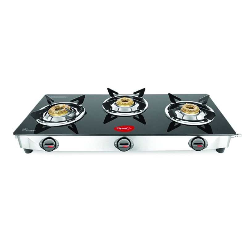 Pigeon Glass Top Ayush 3 Burner