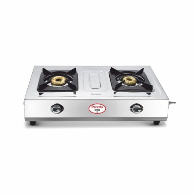 Preethi ELDA Stainless Steel 2 Burner Gas Stove