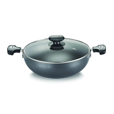Prestige Hard Anodised Kadai With Lid, 300MM