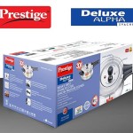 Prestige Svachh Alpha Junior Handi Stainless Steel Outer Lid Pressure Cooker, 4L