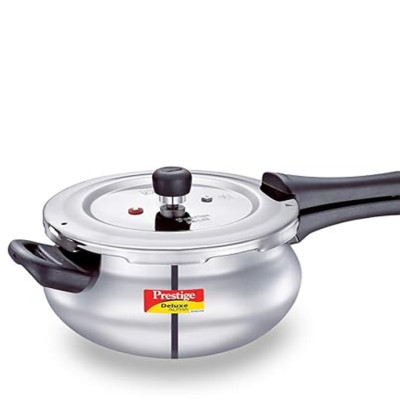 Prestige Svachh Alpha Junior Handi Stainless Steel Outer Lid Pressure Cooker, 4L