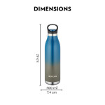Borosil Vacuum Bottle ColorCrush 700ML, Blue