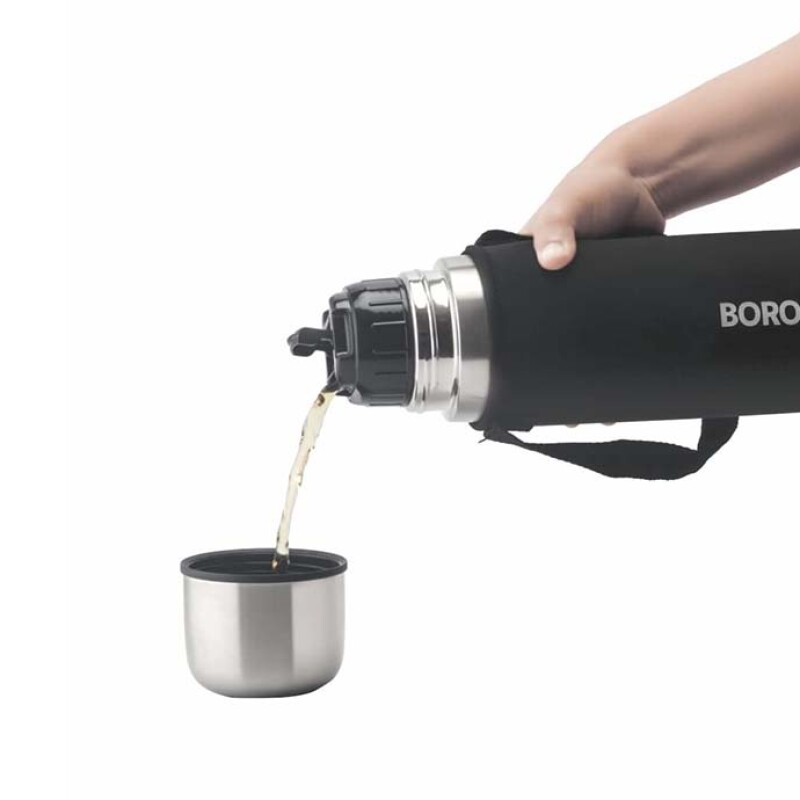 Borosil Vacuum Flask Thermo 500ML, Black