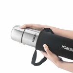 Borosil Vacuum Flask Thermo 500ML, Black