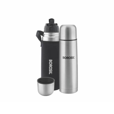 Borosil Vacuum Flask Thermo 500ML, Black