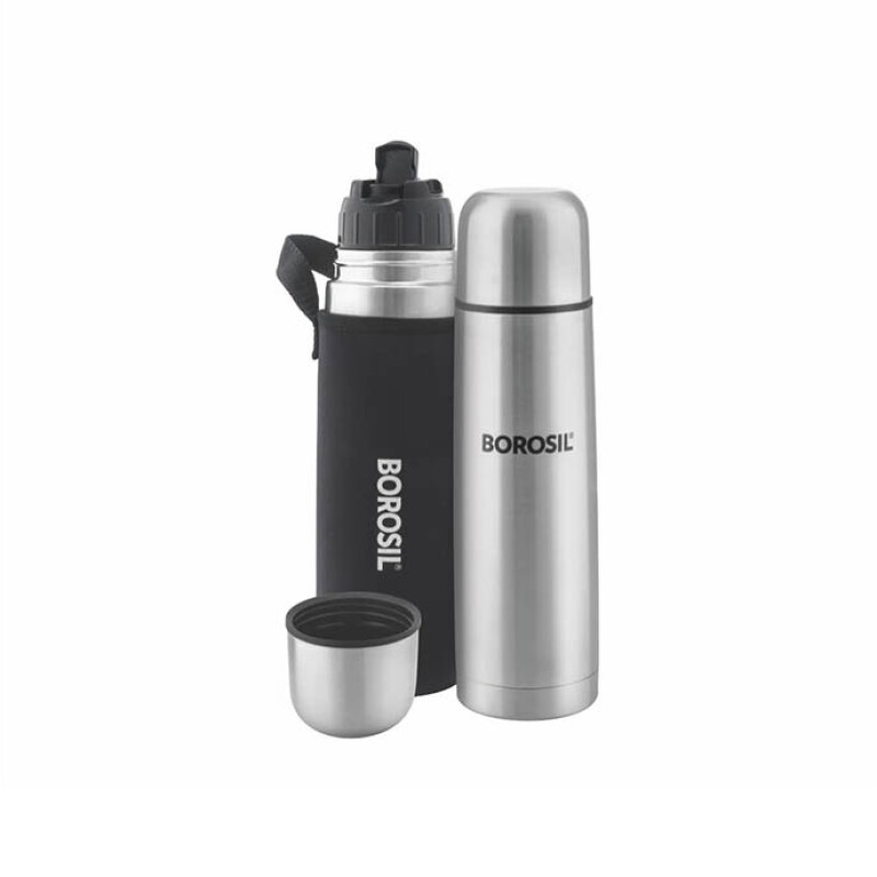 Borosil Vacuum Flask Thermo 500ML, Black