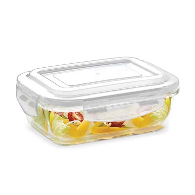 Borosil KLIP-N-Store Rectangle 640ML