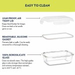 Borosil KLIP-N-Store Rectangle 1520ML