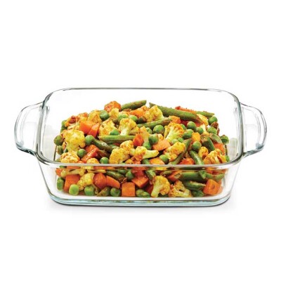 Borosil Square Dish With Handle Without Lid 800ML