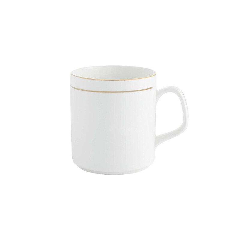 Clay Craft Coffee Mug Pipe Goldline (Set of 6)