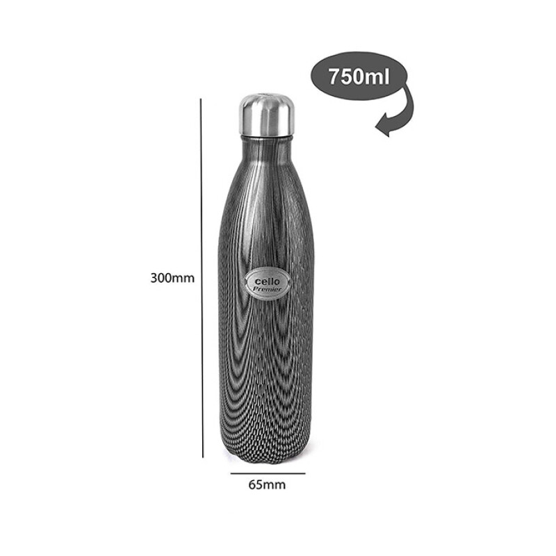 Cello Premier Stainless Steel Bottle 750ML