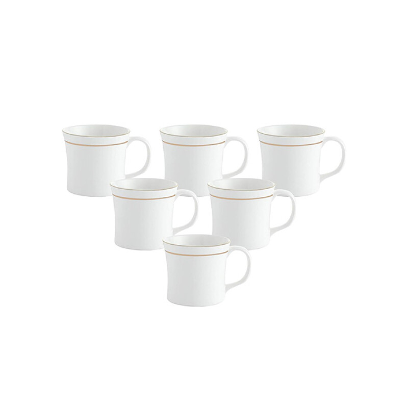 Clay Craft Tea Set 110 Gold Line (16 PCs)