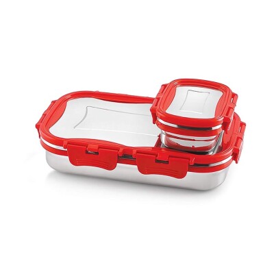 Cello Click It Stainless Steel Tiffin Carrier Medium