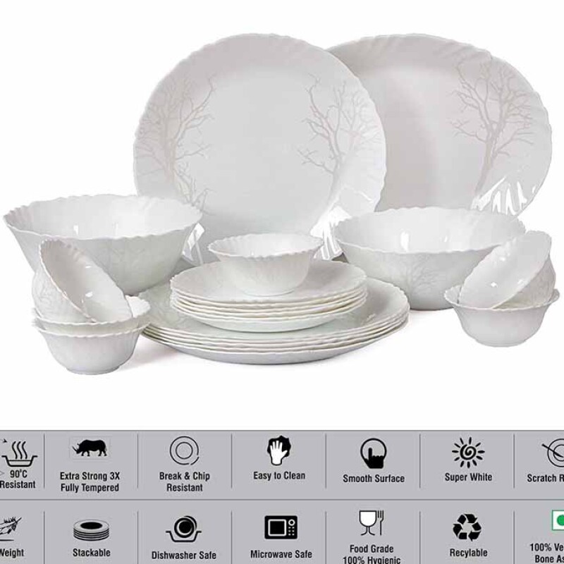 Cello Imperial Dinner Set Deco (21 PCs)