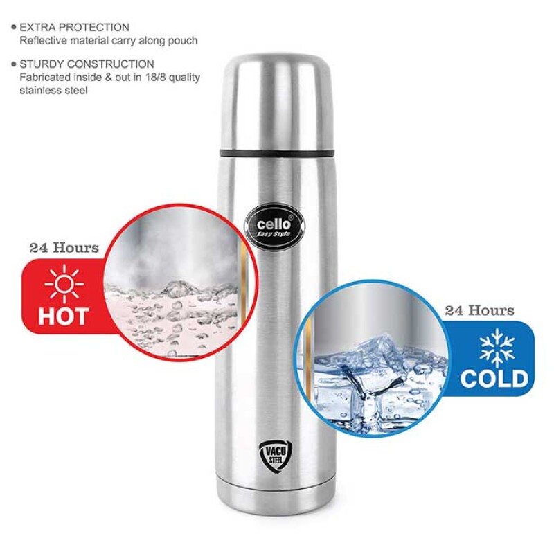 Cello Easy Style Stainless Steel Flask 500ML