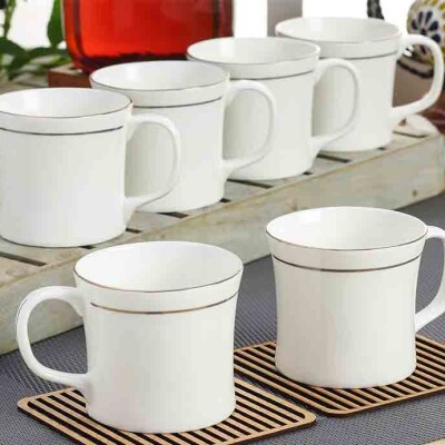 Clay Craft Tea Set 110 Gold Line (16 PCs)