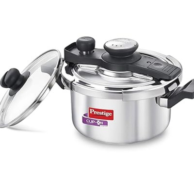 Prestige Svachh Clip-on Mini Stainless Steel 3 Litre Outer Lid Pressure Cooker