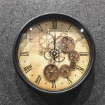 Vintage Roman Gear Wall Clock – Classic Antique Design