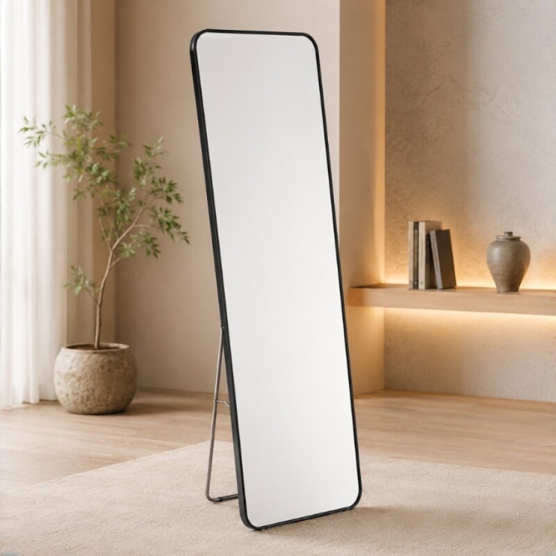 Slim Edge Fiber Full Length Standing Mirror