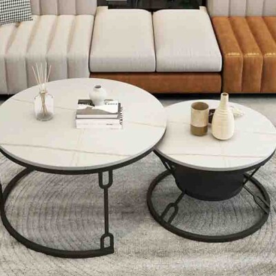 BH Engineered Modern Black Coffee Table
