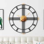 Metal Iron Work Wall Clock HT