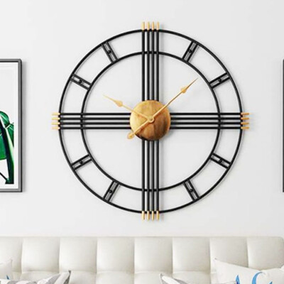 Metal Iron Work Wall Clock HT