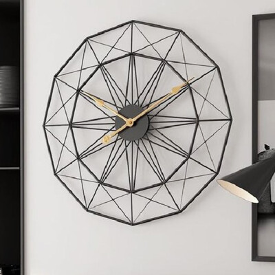 Black Metal Wall Clocks HT