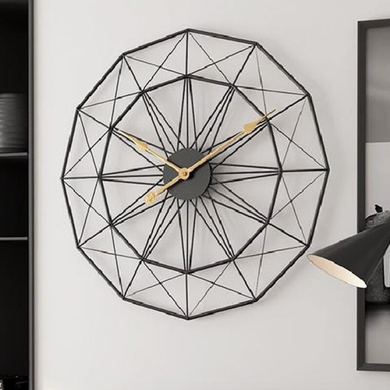 Black Metal Wall Clocks HT