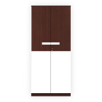 Engineering Wood 2 Door Wardrobe in Mahagony