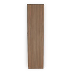 Engineering Wood 2 Door Wardrobe in Lorraine Walnut & White