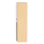 Engineering Wood 2 Door Wardrobe in Ice Beech & Choco Walnut