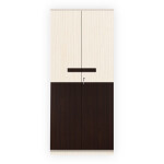 Engineering Wood 2 Door Wardrobe in Hiland Pine & Choco Walnut