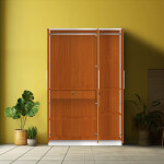 BHF 3 Door Wardrobe in Oxford Cherry & White Finish
