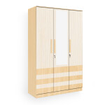 BHF 3 Door Wardrobe in Hiland Pine & Ice Beech Finish