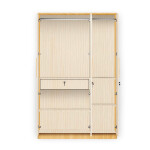 BHF 3 Door Wardrobe in Hiland Pine & Ice Beech Finish