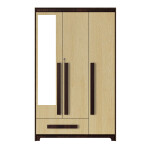 Premium 3 Door Wardrobe in Alberta Maple Finish