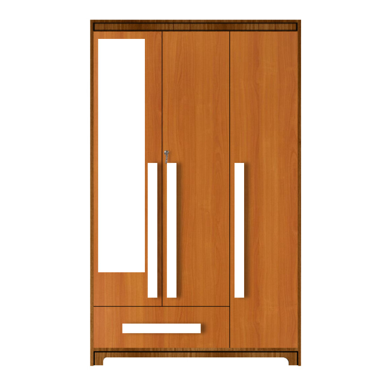 Premium 3 Door Wardrobe in Oxford CherryFinish