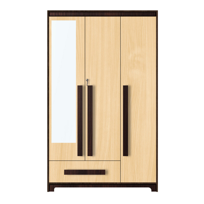 Premium 3 Door Wardrobe in Ice Beech Finish