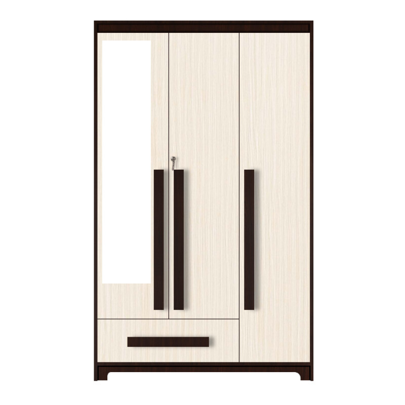 Premium 3 Door Wardrobe in Hiland Pine Finish