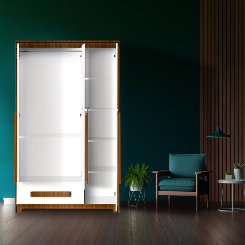 Premium 3 Door Wardrobe in Mysore Teak Finish