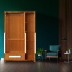 Premium 3 Door Wardrobe in Oxford CherryFinish